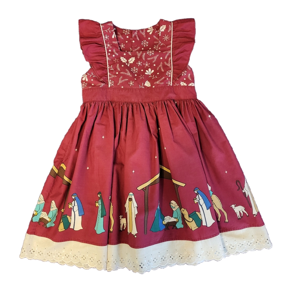Eleanor Rose Nativity Christmas Dress